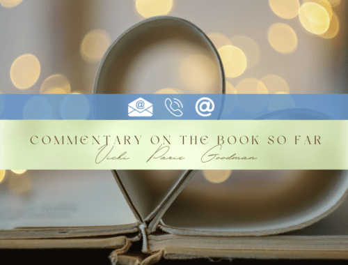 COMMENTARY ON THE BOOK SO FAR - AUTHOR VICKI PARIS GOODMAN